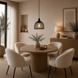 Hanglamp zwart Metaal – Gaas structuur - 25 cm - 1-lichts – Hudson
