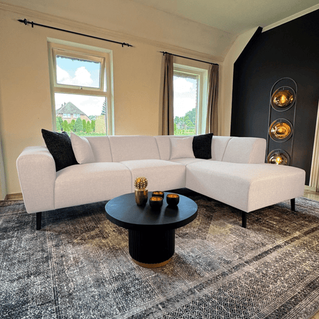 Ecksofa Moby Rechts Beige - 2,5-Sitzer + Chaise Longue 
