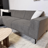 Ecksofa Ravi Chenille meliert taupe – links