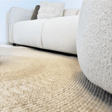 Ecksofa Sophie aus Bouclé in Creme mit organischer Form – rechts
