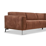 Industrielle Ecke Sofa Brisbane Cognac Right Leder