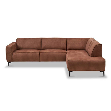 Industrielle Ecke Sofa Brisbane Cognac Right Leder