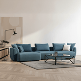Hoekbank Links Maya Blauw sfeerfoto in modern interieur