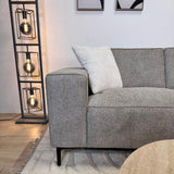 Ecksofa Ravi Chenille meliert grau – rechts