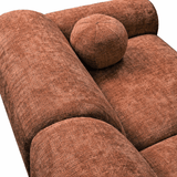 Ecksofa Kupfer-Chenille-Stoff – 292 x 169 cm – Shane – links