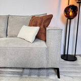 Ecksofa Yara mit Chaiselongue Chenille beige -links 