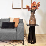 Ecksofa Davidson Anthrazit Links - Mikrofaserstoff 