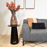 Ecksofa Davidson Anthrazit Rechts - Mikrofaserstoff 