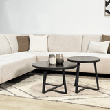Ecksofa beige Chenille-Stoff mit Chaiselongue links Manon 