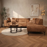 Industrielle Eckcouch Cognac Eco-Leder Brisbane - rechts 