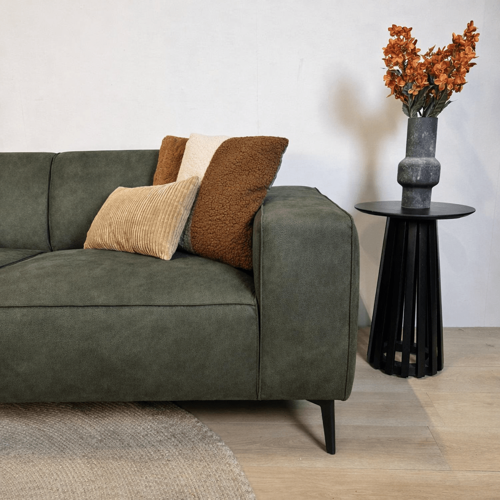 Industrielle Eckcouch Cognac Eco-Leder Brisbane - links 