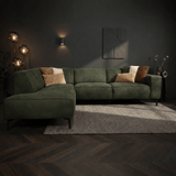 Industrielle Eckcouch Cognac Eco-Leder Brisbane - links 