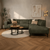 Industrielle Eckcouch Cognac Eco-Leder Brisbane - links 