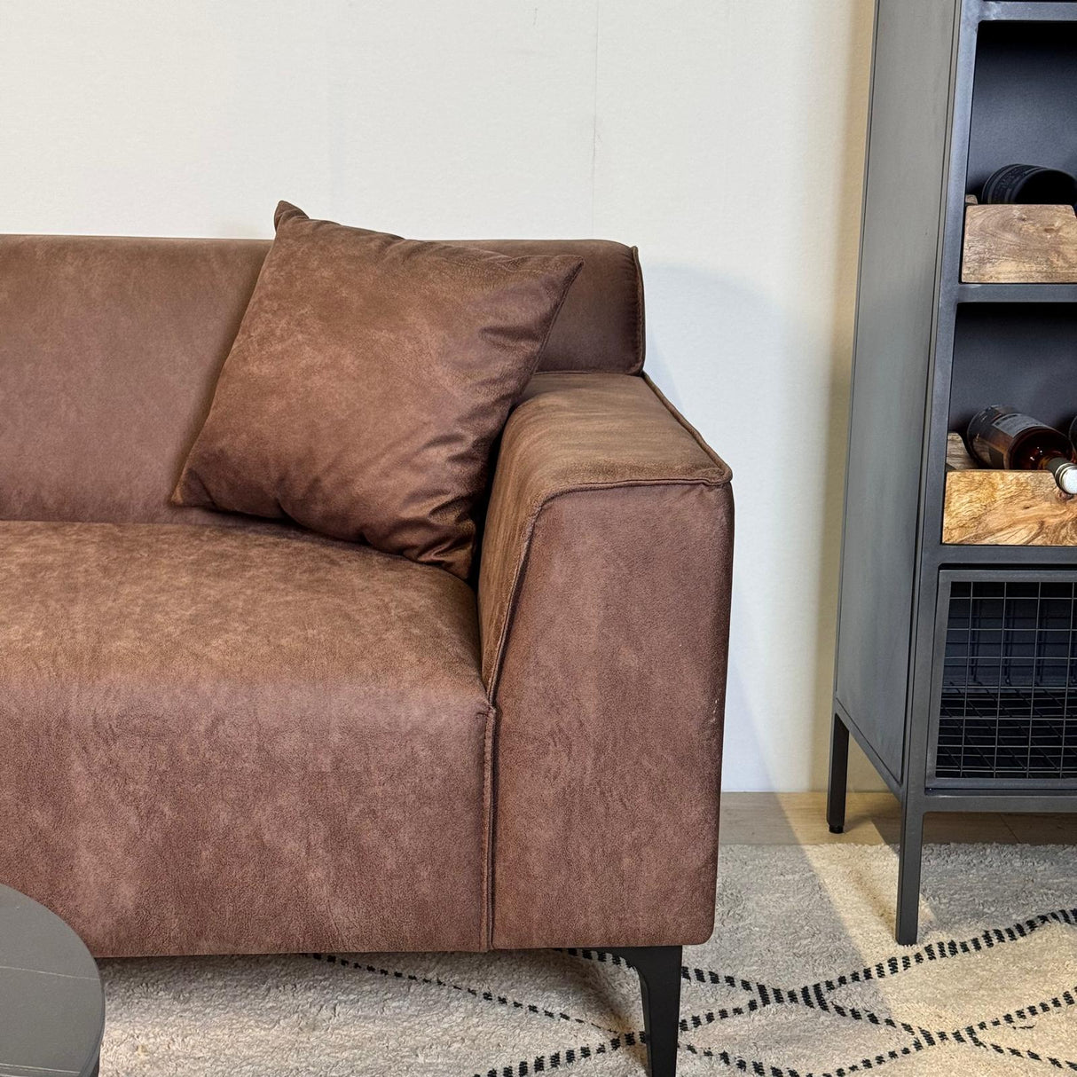 2,5-Sitzer Sofa Davidson Grün Mikrofaser Stoff 