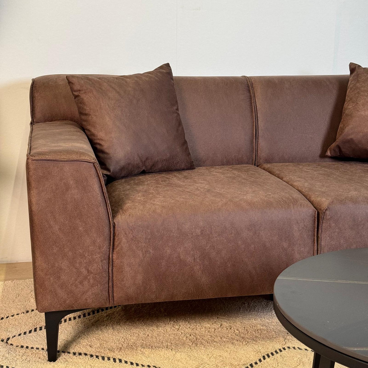 2,5-Sitzer Sofa Davidson Grün Mikrofaser Stoff 