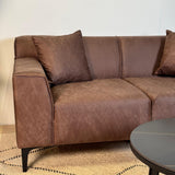 2,5-Sitzer Sofa Davidson Grün Mikrofaser Stoff 