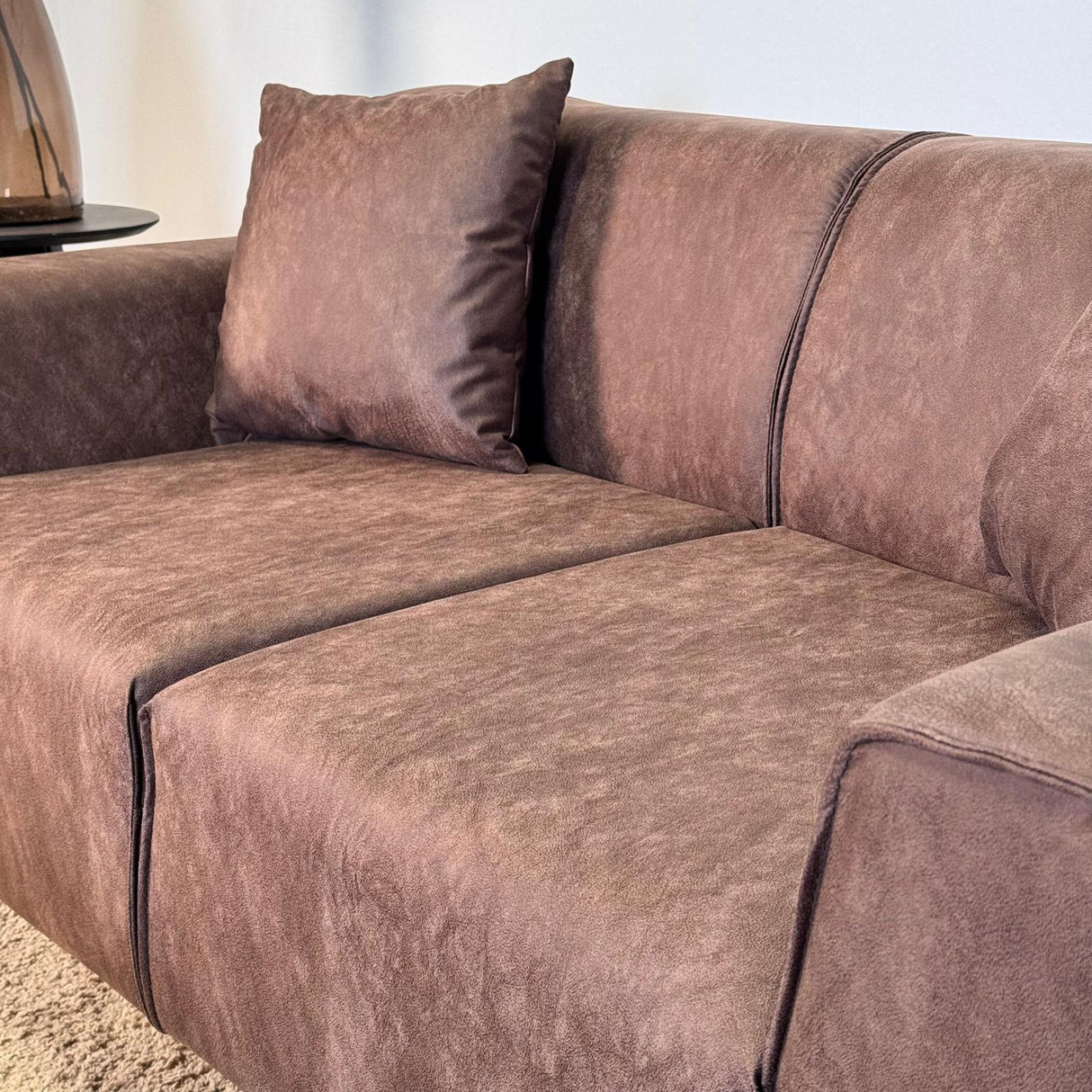 2,5-Sitzer Sofa Davidson Grün Mikrofaser Stoff 