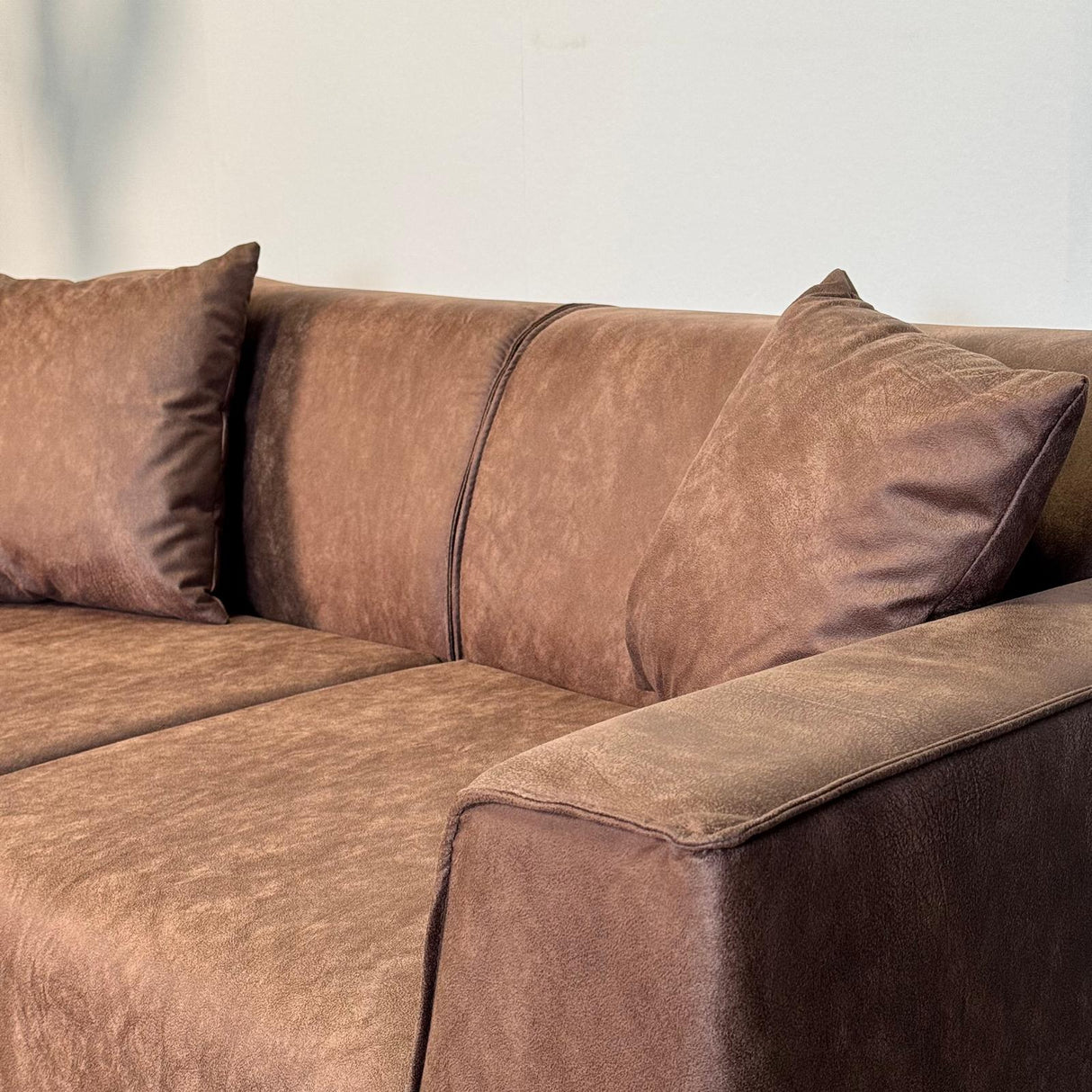 2,5-Sitzer Sofa Davidson Grün Mikrofaser Stoff 