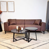3-Sitzer Sofa Davidson Grün Mikrofaser Stoff 