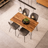 Industrieller Esstisch Novi Akazienholz 130x70