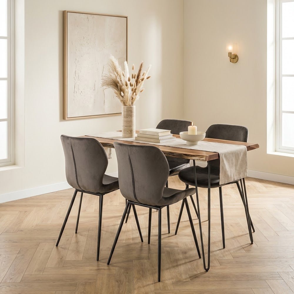 Industrieller Esstisch Novi Akazienholz 130x70