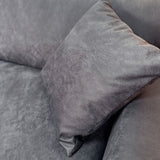 2,5-sitzige Couch anthrazit Mikrofaserstoff Davidson 