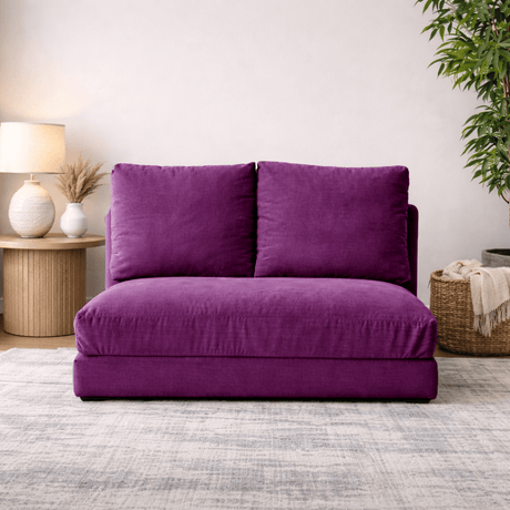 2-Sitzer-Schlafsofa Taida Lila