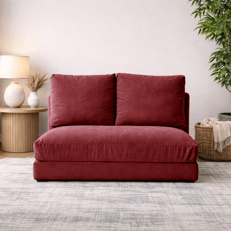 2-Sitzer-Schlafsofa Taida Maroon