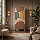 Garderobe City Gardrop Multicolor Melamin 80x190x45 cm