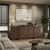 Kommoden Walnuss-Melamin Lowen 180 x 45 x 80 cm