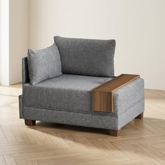 Fauteuil Links Fly Grijs sfeerfoto in modern interieur