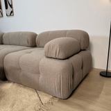 Modulare Bank 3sitzer mit Hocker Doeblo Beige