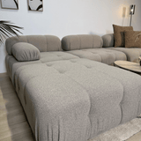 Modulare Bank 3sitzer mit Hocker Doeblo Beige