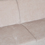 Ecksofa Manon mit Chaise Longue verließ Chenille Beige