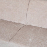 Ecksofa Manon mit Chaise Longue verließ Chenille Beige