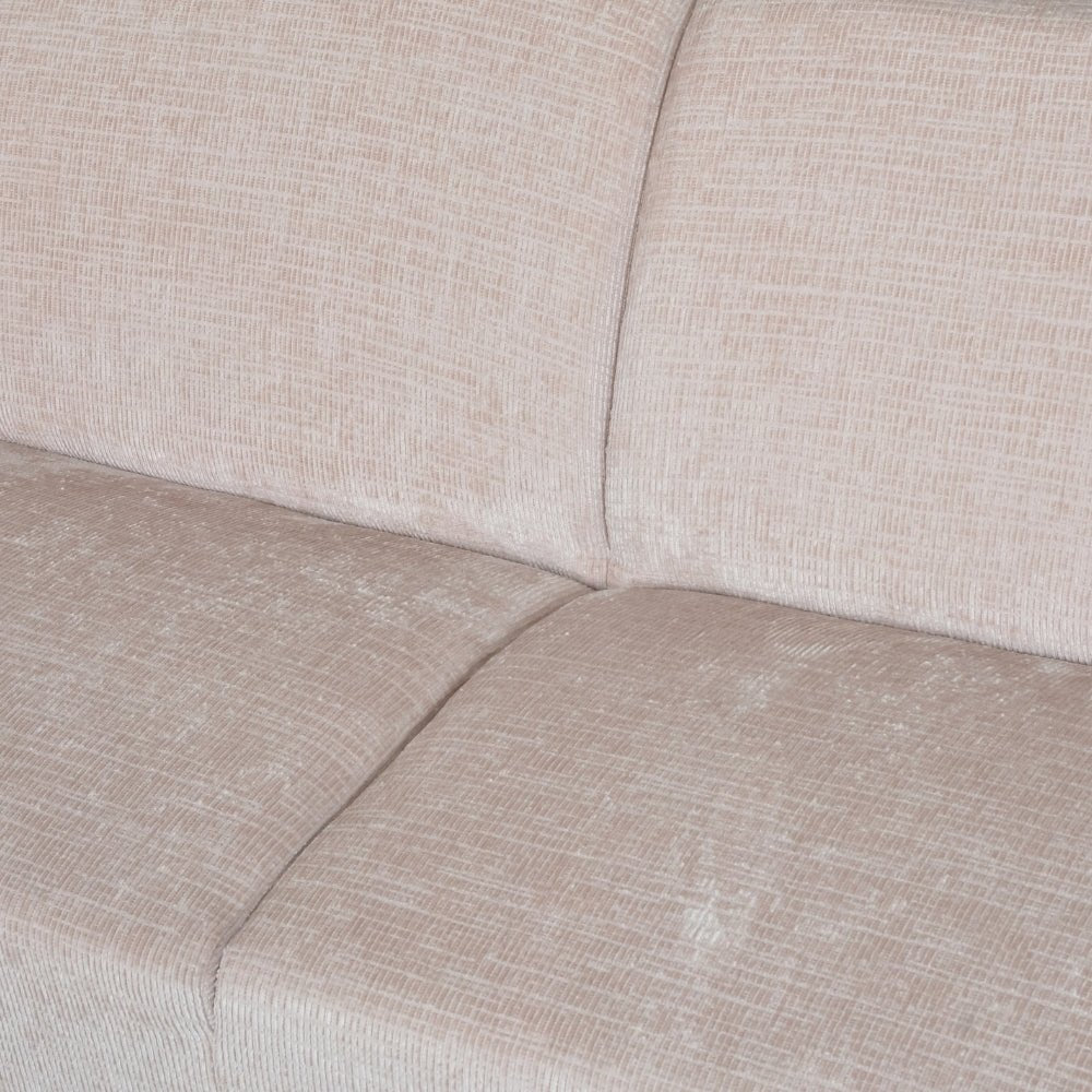 Ecksofa Manon mit Chaise Longue auf der rechten Chenille Beige