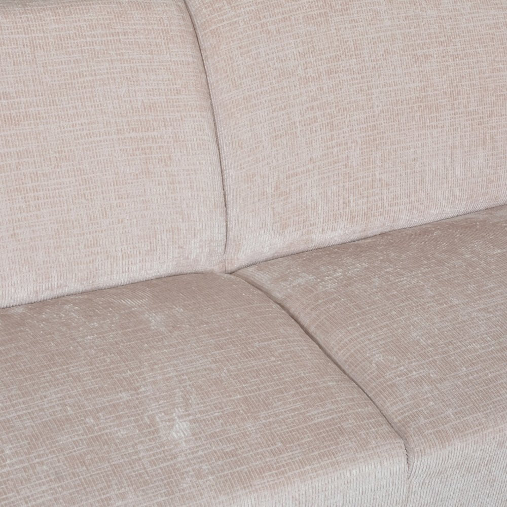 Ecksofa Manon mit Chaise Longue auf der rechten Chenille Beige