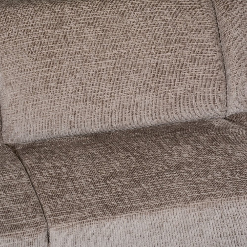 Ecksofa Manon mit Chaise Longue verließ Chenille Taupe