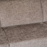 Ecksofa Manon mit Chaise Longue verließ Chenille Taupe