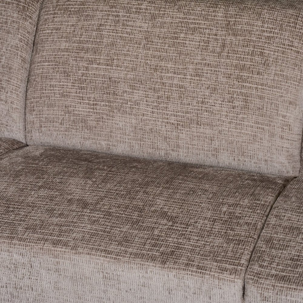 Ecksofa Manon mit Chaise Longue auf der rechten Chenille Taupe