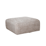 Hockers-Hocker beige chenille bouclé - 98x88x43 cm - Jaylen-Dimehouse