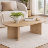 Ovaler Couchtisch Sapphire Eichenholzoptik Sabla - 119x60 