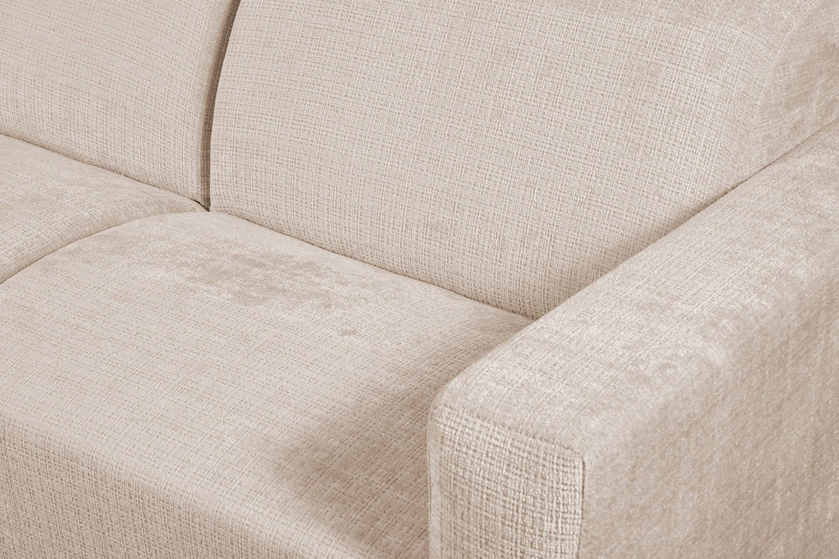 Ecksofa Moby Links Beige - Chaiselongue + 2,5-Sitzer 