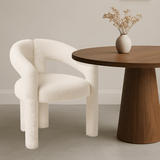 Design Esszimmerstuhl Ivor Bouclé Maro - Vollständig Stoff 