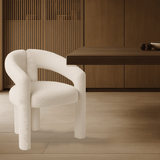 Design Esszimmerstuhl Ivor Bouclé Maro - Vollständig Stoff 