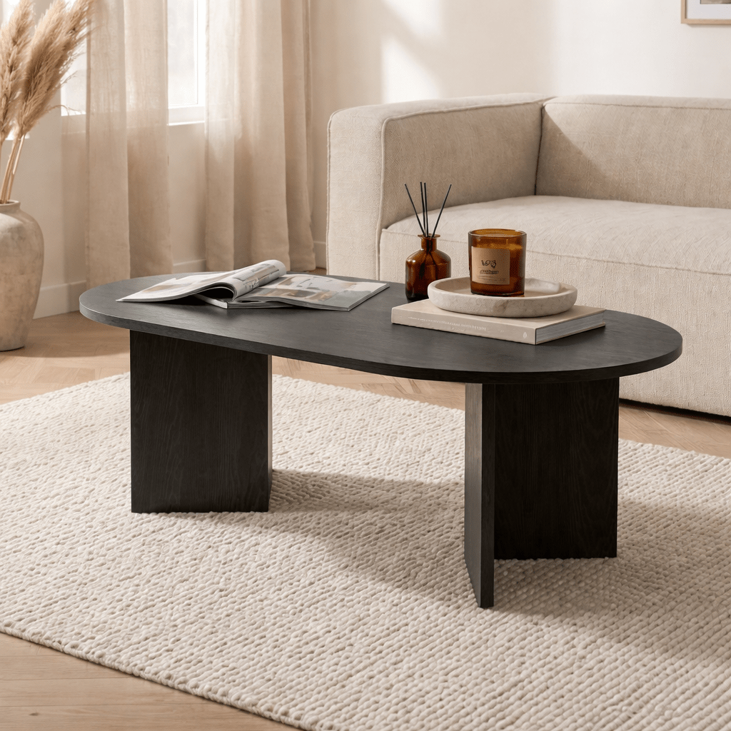 Sable Couchtisch Lumiere Schwarz 119x60 cm – Dimehouse