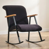 Schommelstoel Yoka Zwart sfeerfoto in modern interieur