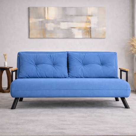 2-Sitzer-Schlafsofa Sando Blue