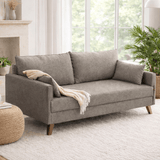 Banken - Slaapbank champagne beige stof 3 - zits - Bella - Dimehouse