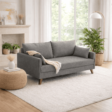 3-Sitzer-Schlafsofa Bella Grey